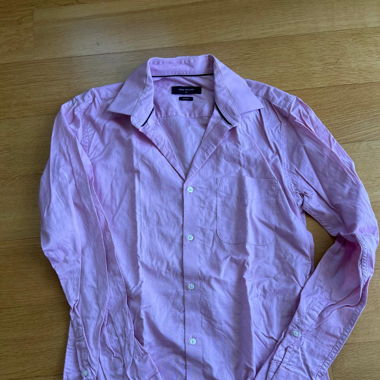 Pink cotton shirt full sleeve M