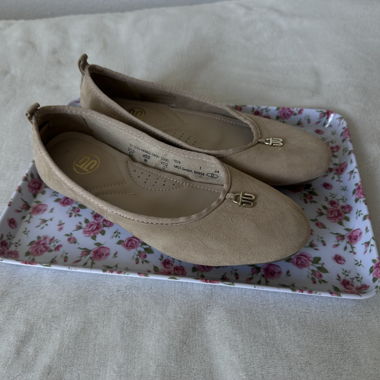 Ballerine in pelle scamosciata beige 37 Bagatt