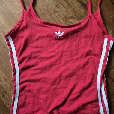 Abito con spalline Adidas rosso