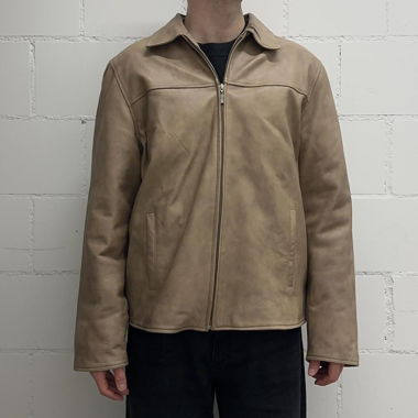 Brown real leather jacket
