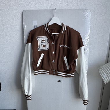 Cropped College Jacket