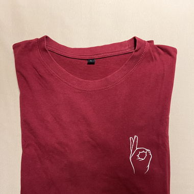 T-Shirt rot Herren Gr.L