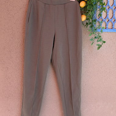 Pantaloni casual testurizzati grigi