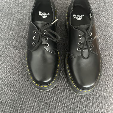 Dr. Martens Plateau Halbschuhe schwarz