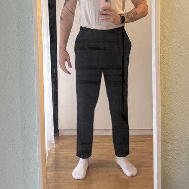 Pantalon chino Uniqlo bleu marine