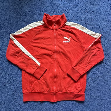 Giacca tuta rossa Puma taglia L