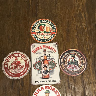 Birra Moretti deal! - 5 Blechschilder