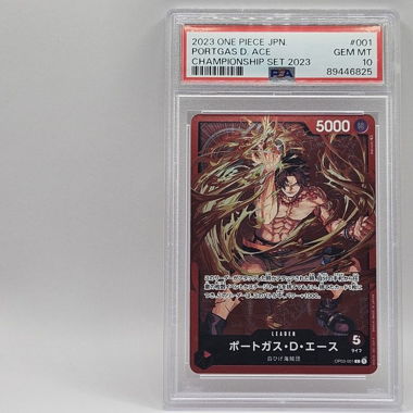 Gioco di Carte ONE PIECE Portgas D. Ace PSA 10