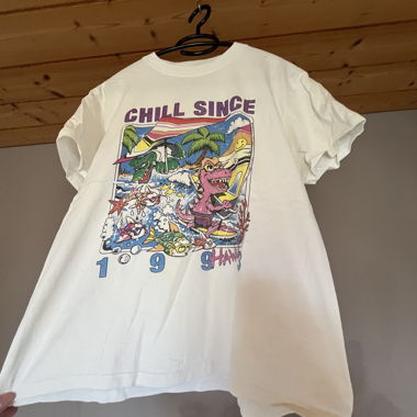 T-shirt blanc avec impression