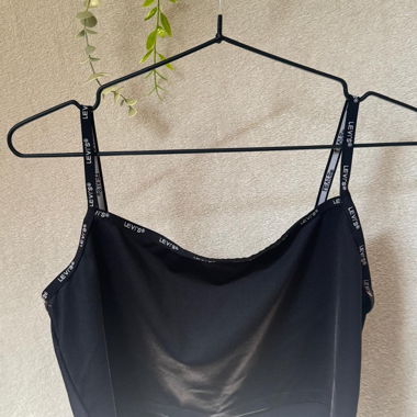 Levi's black cami top with thin straps