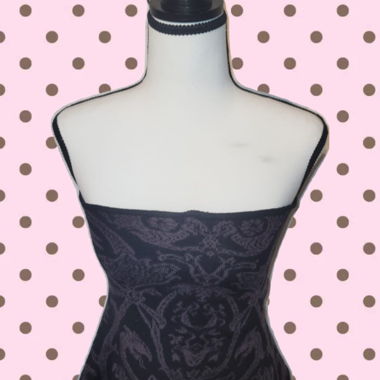 TINDE schwarzes Tube-Top