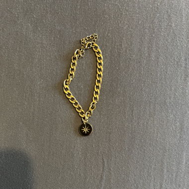 Bracelet à grosse chaîne doré