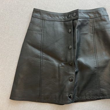 Lederrock schwarz