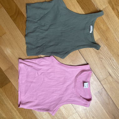 Lot de 2 débardeurs Bershka