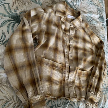 Plaid flannel shirt