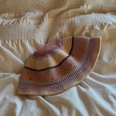 Handmade crochet bucket hat