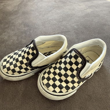 Vans slip-on à damier pour enfants