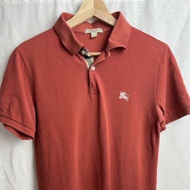 Vintage Orange Burberry Polo