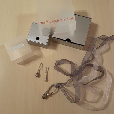Breil necklace and earrings