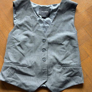 Pull&Bear Grey Suit Vest M