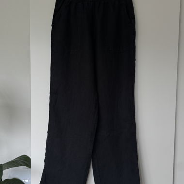 ZARA schwarze Leinen Hose