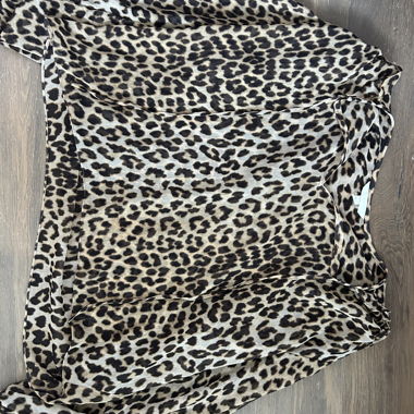 Leopard-print Blouse