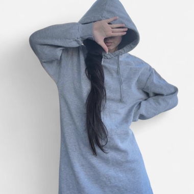 Zara grauer Hoodie
