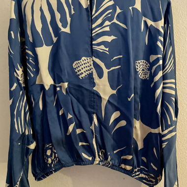 Blouse HALLHUBER bleue imprimee