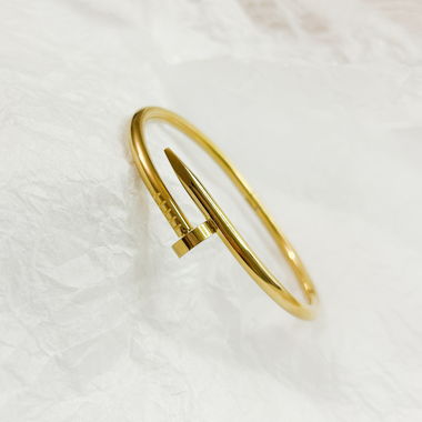 Gold Armreif BANGLE - 18k vergoldet