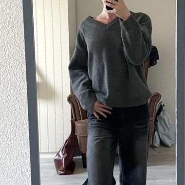 Thick grey sweater