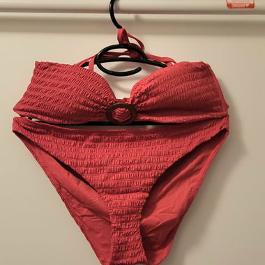 Red Ruched Bikini