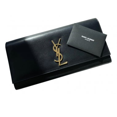 Saint Laurent Paris Lederclutch schwarz