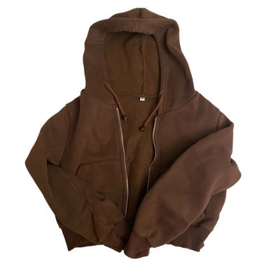 brown crop jacket
