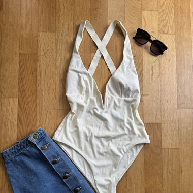 Maillot de bain beige ZARA