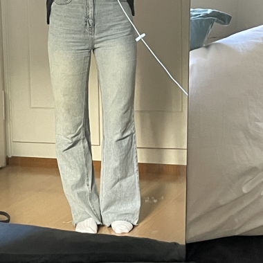 Jeans a vita alta azzurri chiari