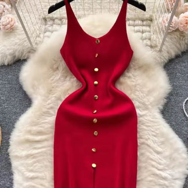 Robe mi-longue 