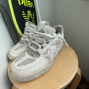White Sneakers with Mesh Details
