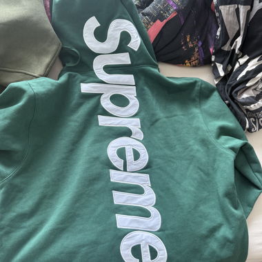 Sweat à capuche Supreme vert taille L
