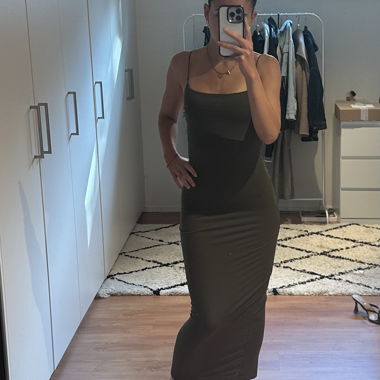 Olive green/khaki maxi dress