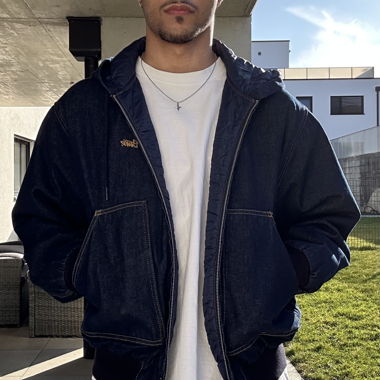 Veste d’ensemble en jeans bleu