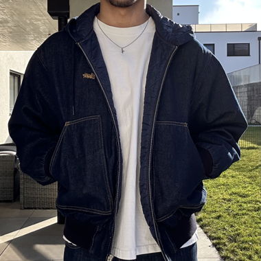 Veste d’ensemble en jeans bleu