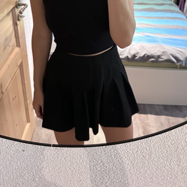 Black Pleated Skirt