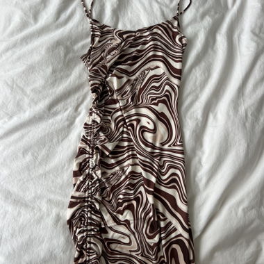 Bodycon Midi-Kleid mit Muster