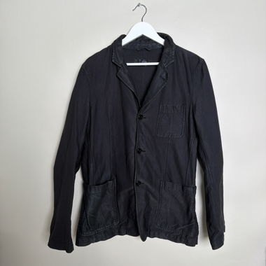 Giacca sartoriale nera tipo Comme des Garçons Shirt