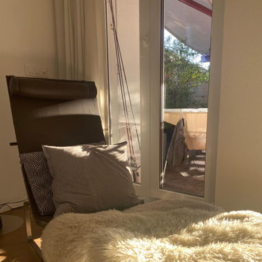 Designerliege aus Leder