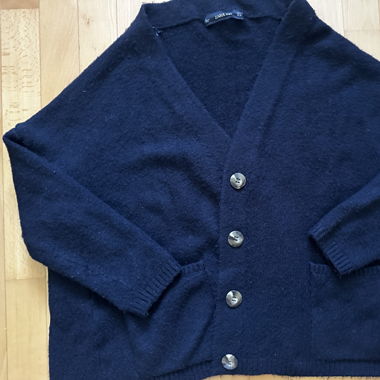 Cardigan Zara bleu marine 