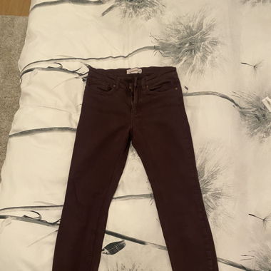 Skinny Jeans color Bordeaux taglia 36
