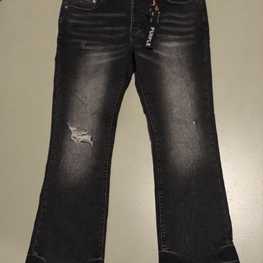 Purple Flared Jeans Schwarz US Gr. 36
