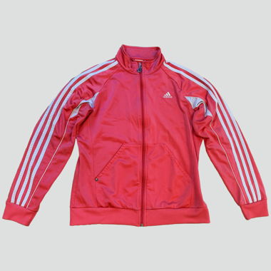 Adidas vintage pink track jacket