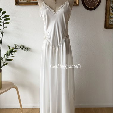 Abito lungo maxi da sposa in raso Victoria’s Secret Taglia M